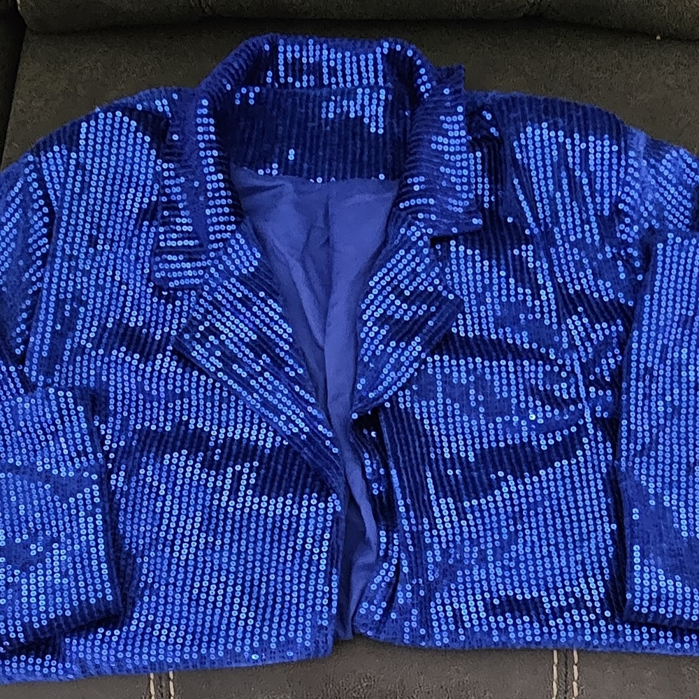 Blue Sequin Jacket